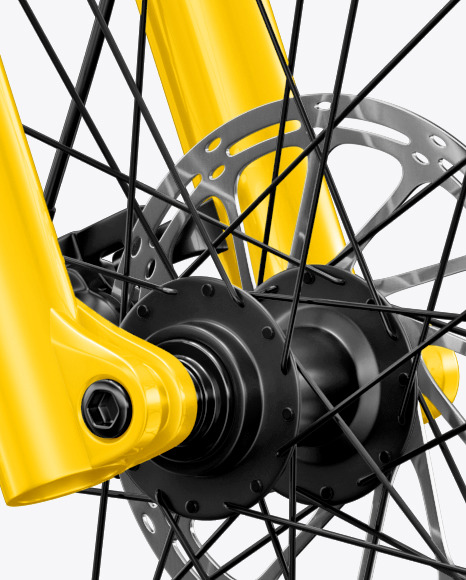 Download Fat Bike Mockup Half Side View In Vehicle Mockups On Yellow Images Object Mockups