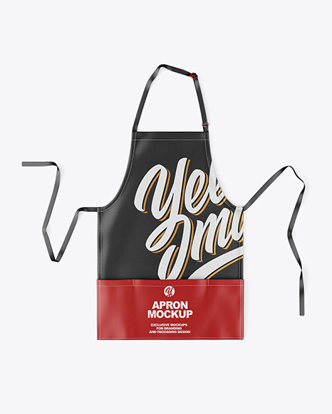 Download Leather Apron Mockup Top View In Apparel Mockups On Yellow Images Object Mockups