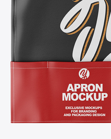 Download Leather Apron Mockup Top View In Apparel Mockups On Yellow Images Object Mockups