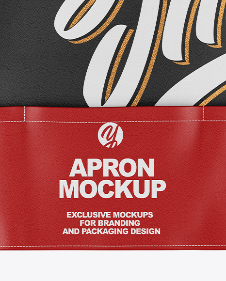 Download Leather Apron Mockup Top View In Apparel Mockups On Yellow Images Object Mockups