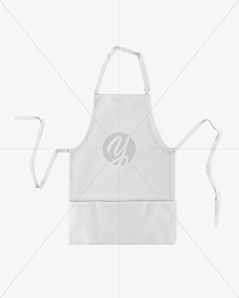 Download Apron With Leather Parts Mockup - Top View in Apparel ...