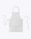 Apron With Leather Parts Mockup Top View In Apparel Mockups On Yellow Images Object Mockups