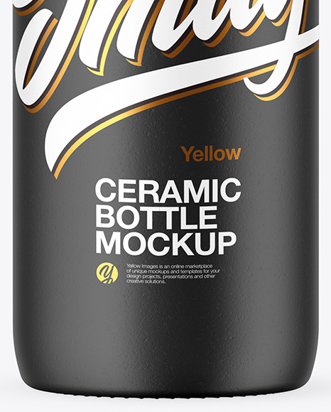 Textured Plastic Bottle Mockup PSD #1