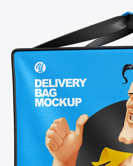 Delivery Bag Mockup in Object Mockups on Yellow Images Object Mockups