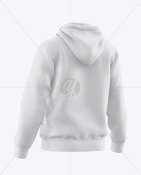 Hoodie Mockup Back Half Side View In Apparel Mockups On Yellow Images Object Mockups