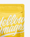 Glossy Coffee Bag with Valve Mockup