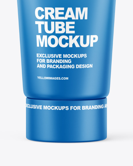 Download Matte Cosmetic Tube Mockup In Tube Mockups On Yellow Images Object Mockups PSD Mockup Templates