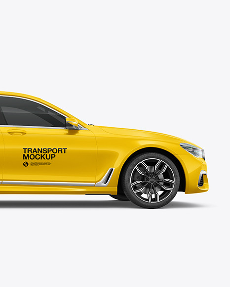 Luxury Car Mockup - Side View