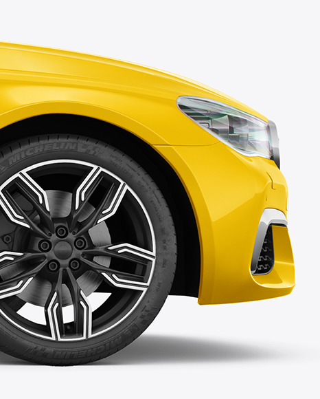 Luxury Car Mockup   Side View PSD #6