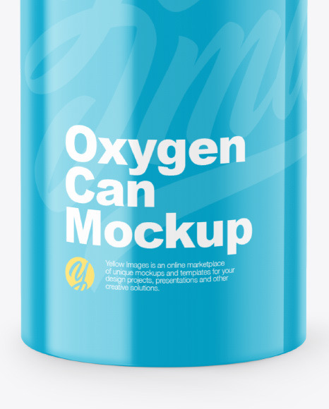 Glossy Oxygen Can W  Inhaler Cap PSD #6