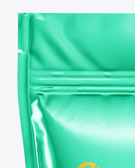 Metallic Stand Up Pouch Mockup PSD #2
