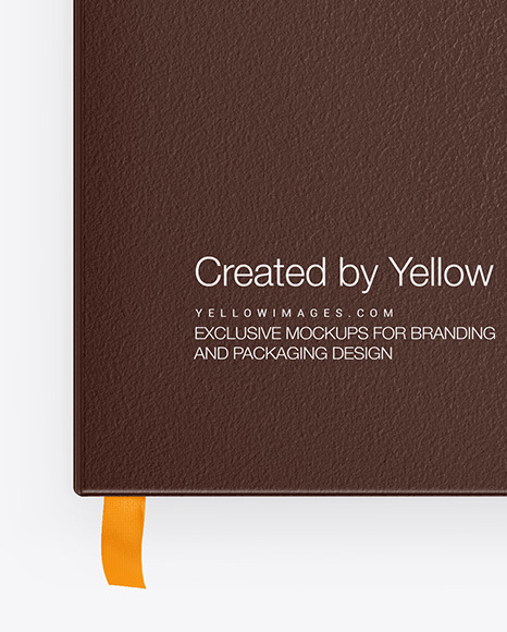 Leather Notebook Mockup PSD #2