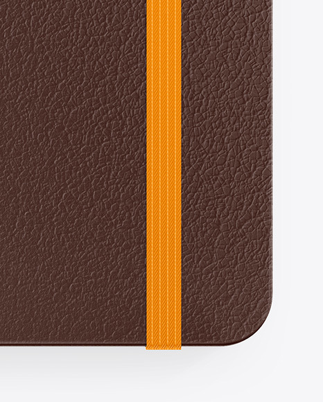 Leather Notebook Mockup PSD #7
