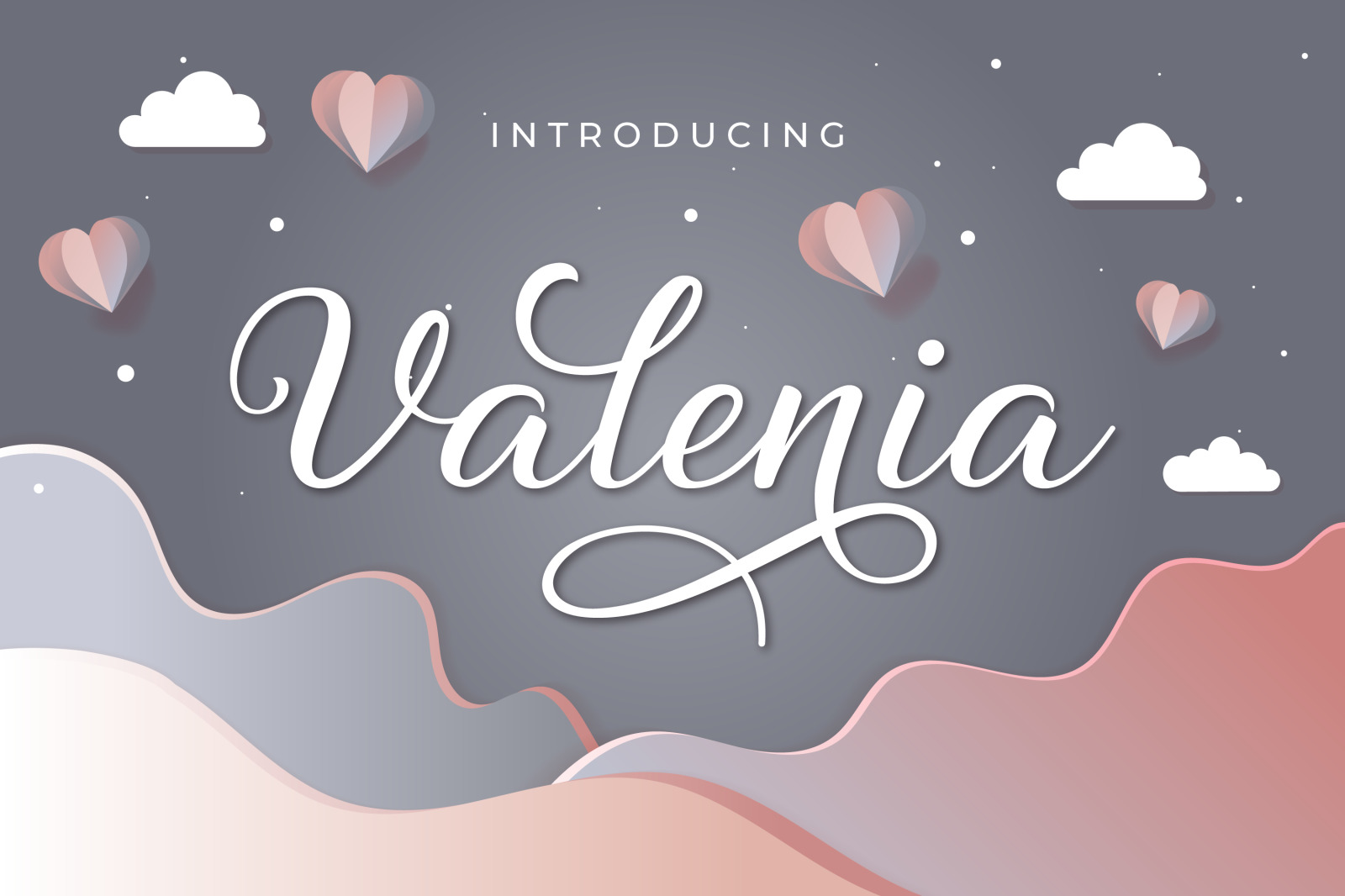 Valenia Font In Fonts On Yellow Images Creative Store