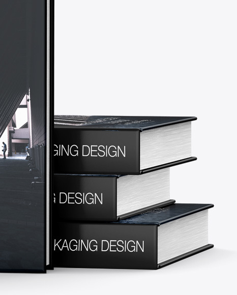 Hardcover Book w  Matte Cover Mockup PSD #1
