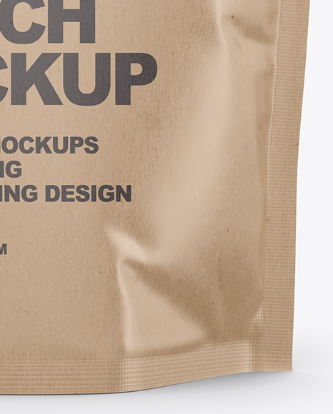 Kraft Stand Up Pouch Mockup PSD #1
