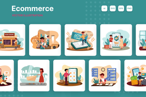M164_Ecommerce Illustration Pack