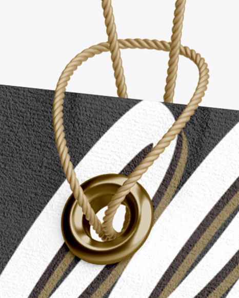 Textured Hang Tag Label With Round Corners Mockup PSD #1