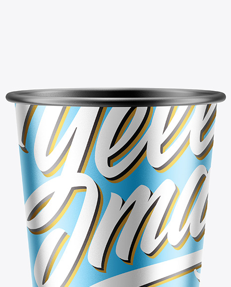 Metallic Coffee Cup Mockup PSD #1
