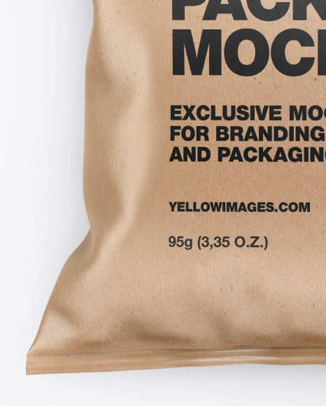 Kraft Snack Package Mockup PSD #7