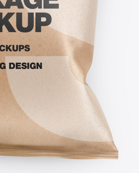 Kraft Snack Package Mockup PSD #5