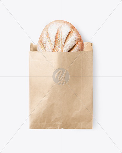 Big Paper Bag In Bag Sack Mockups On Yellow Images Object Mockups