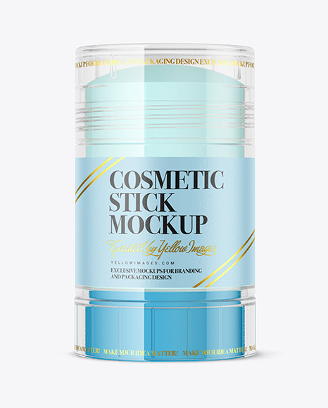 Clear Cosmetic Stick Mockup PSD #2