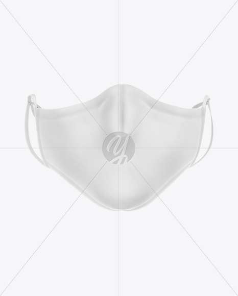 Download Face Mask With Strap Adjusters Mockup In Apparel Mockups On Yellow Images Object Mockups