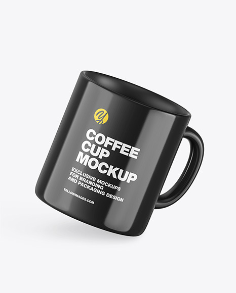 Glossy Coffee Cup Mockup PSD #3