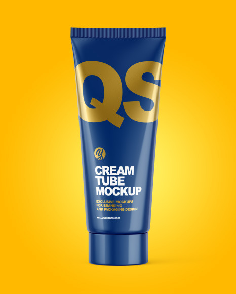 Glossy Cosmetic Tube Mockup PSD #2