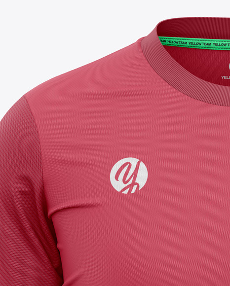 Men's Crew Neck Long Sleeve Soccer Jersey Mockup - Front ...