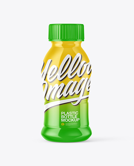 Download Glossy Plastic Bottle Mockup In Bottle Mockups On Yellow Images Object Mockups