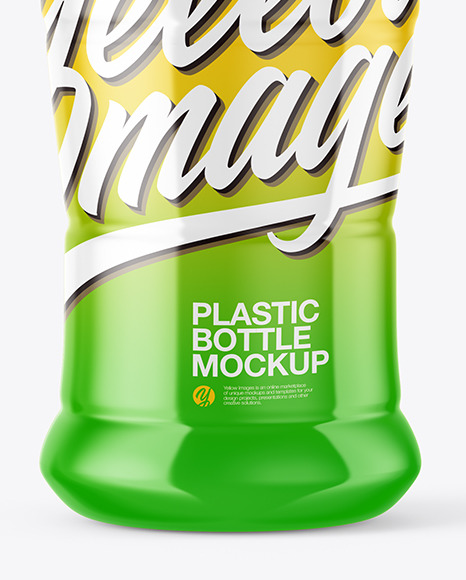 Glossy Plastic Bottle Mockup PSD #1