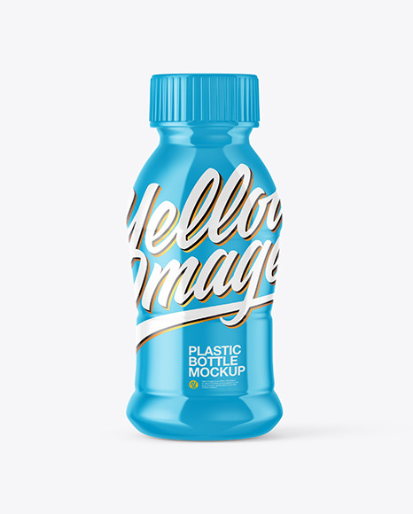 Download Glossy Plastic Bottle Mockup In Bottle Mockups On Yellow Images Object Mockups