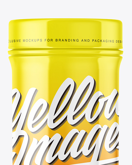 Glossy Plastic Bottle Mockup PSD #2