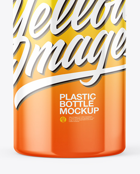 Glossy Plastic Bottle Mockup PSD #1