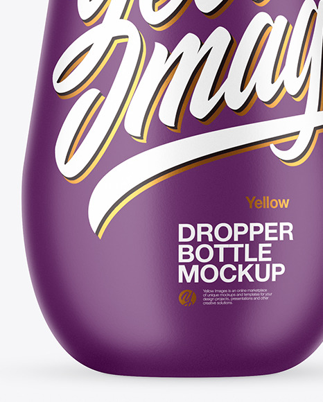 Matte Dropper Bottle Mockup PSD #1