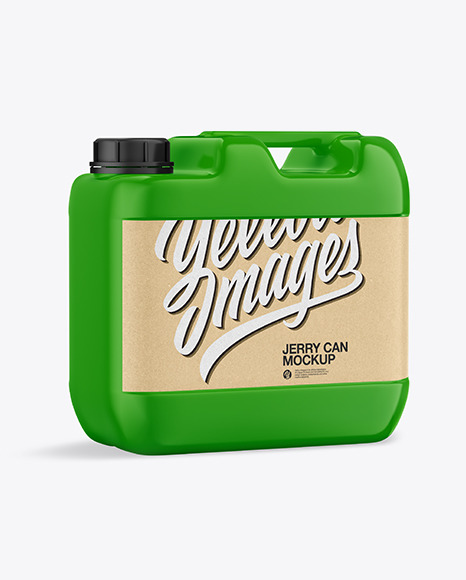 Download Glossy Jerry Can Mockup In Jerrycan Mockups On Yellow Images Object Mockups