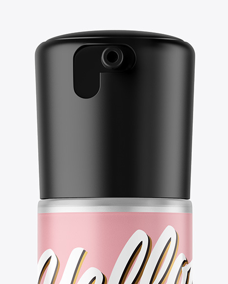 Frosted Clear Cosmetic Bottle Mockup PSD #2