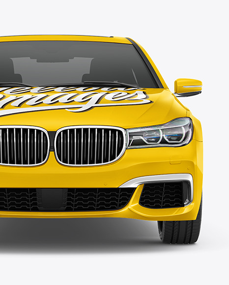 Luxury Car Mockup   Front View PSD #2