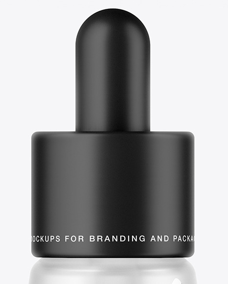 Frosted Glass Dropper Bottle Mockup PSD #2