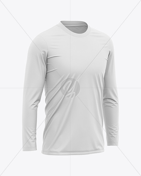 Download Men S Crew Neck Long Sleeve Soccer Jersey Mockup Half Side View In Apparel Mockups On Yellow Images Object Mockups