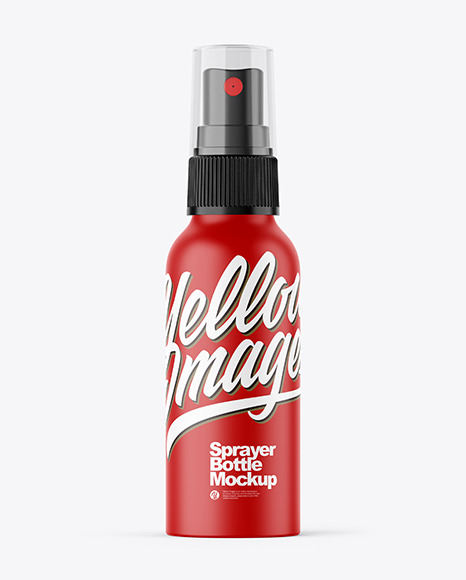 Matte 100ml Spray Bottle Mockup