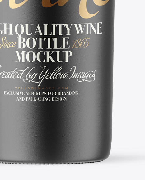 Ceramic Wine Bottle Mockup PSD #6