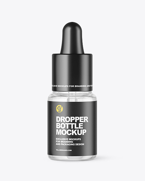 Glass Dropper Bottle Mockup PSD #2