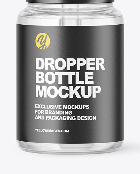 Glass Dropper Bottle Mockup PSD #6
