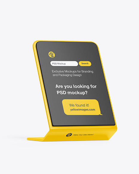 Download Digital Desktop Tablet Mockup In Device Mockups On Yellow Images Object Mockups PSD Mockup Templates