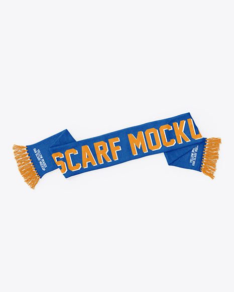 Download Fan Scarf Mockup In Apparel Mockups On Yellow Images Object Mockups PSD Mockup Templates