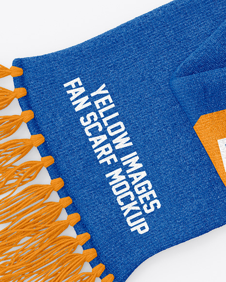 Download Fan Scarf Mockup In Apparel Mockups On Yellow Images Object Mockups