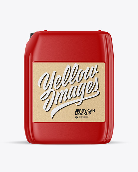 Download Plastic Jerry Can Mockup in Jerrycan Mockups on Yellow Images Object Mockups